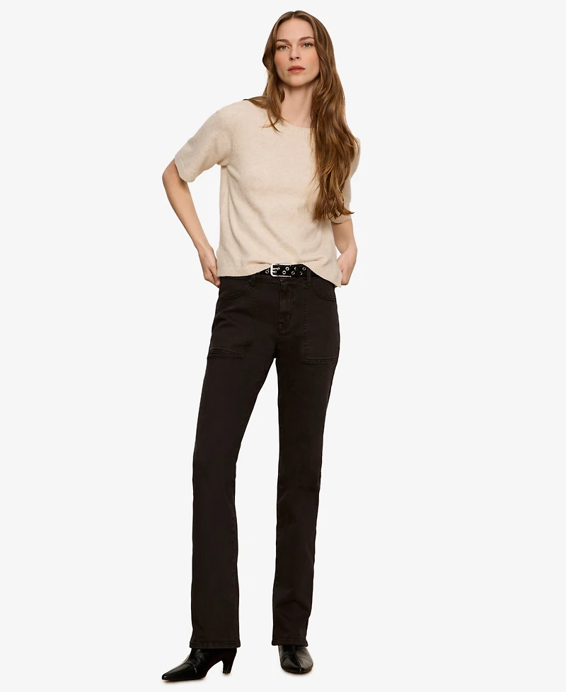 Sanctuary Women's Short-Sleeve Crewneck Sweater