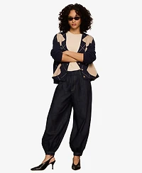 Sanctuary Women's Arden Long-Sleeve V-Neck Sweater
