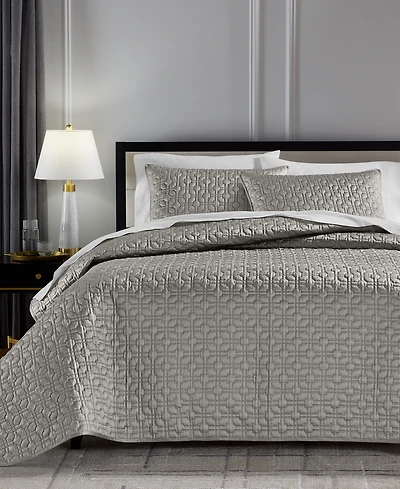 Hotel Collection Porto Quilted Coverlet Set, Full/Queen, Macy's Exclusive