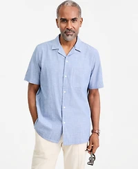 Club Room Men's Cotton Chambray Short-Sleeve Camp Shirt, Macy's Exclusive