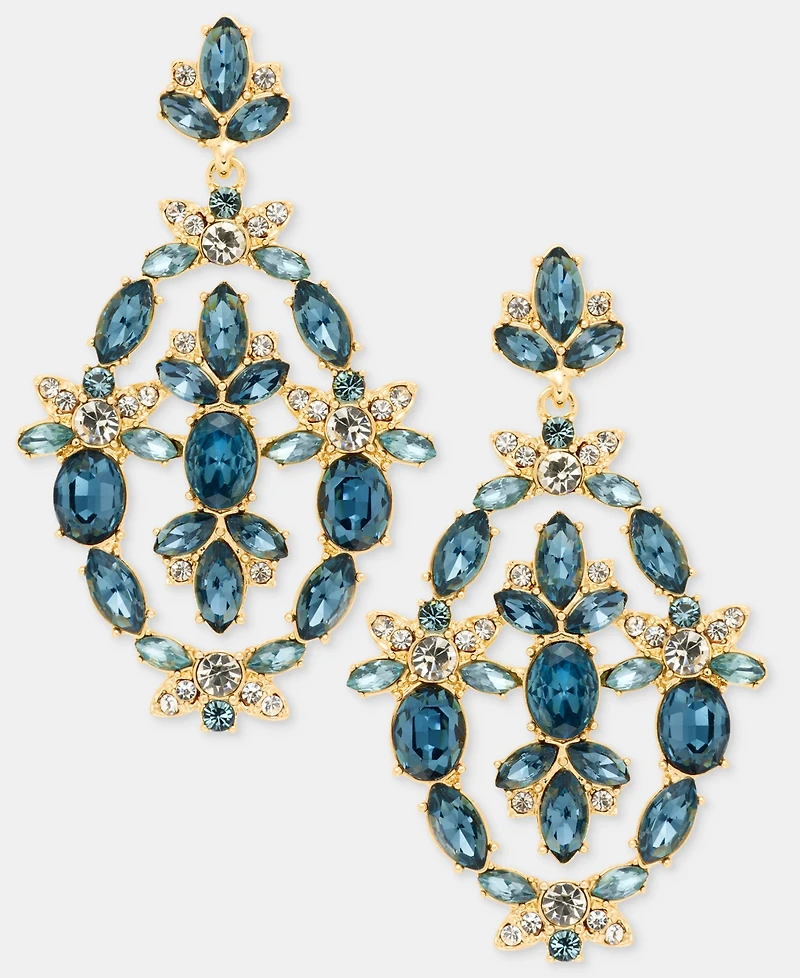Marchesa Stone Orbital Drop Earrings