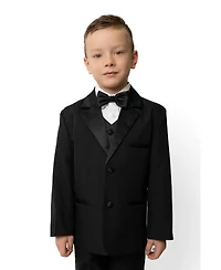 Peanut Butter Collection Toddler Boys Bond 5-Piece Shirt, Bowtie, Jacket, Vest and Pants Tuxedo Set