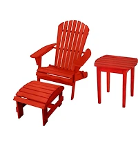 Jiallo Adirondack Pine Ottoman