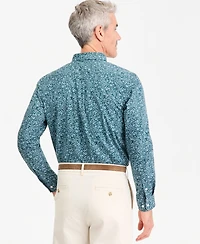 Club Room Men's Floral Poplin Button-Down Shirt, Macy's Exclusive