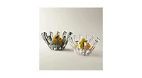 Z Gallerie Bossa Glass Bowl - Smoke