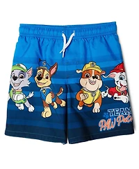 Paw Patrol Boys Swimwear 2-Piece Rash Guard and Trunks Set