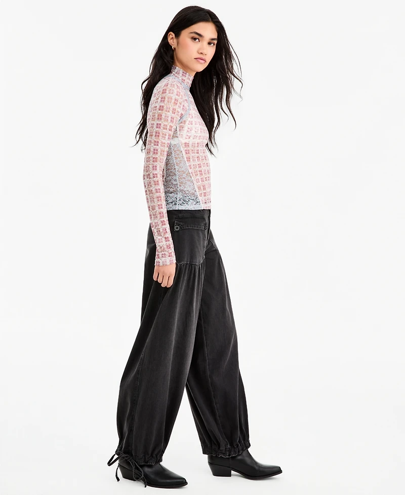 Free People Women's Lotus Jean Wide-Leg Baggy Jeans