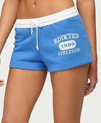Edikted Women's Athlete Contrast Micro Shorts