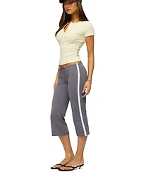 Edikted Women's Milene Contrast Terry Capri Pants