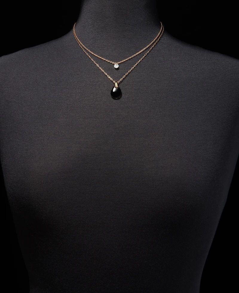 Dkny Layered Pendant Necklace, 16" + 3" extender