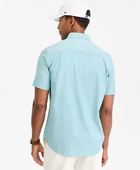 Club Room Men's Short Sleeve Button-Down Oxford Shirt, Created for Macy's