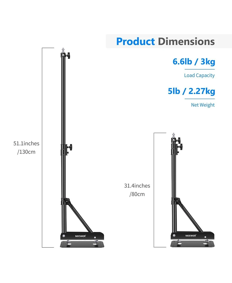Neewer Ring Light with 4.3 feet, 130cm