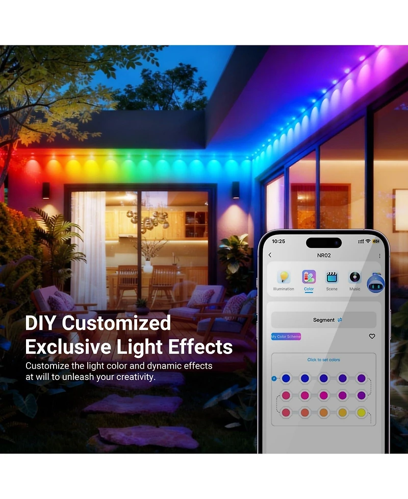 Neewer IP65 Camera and Photo Accessory with 96ft, 60 Led for Alexa
