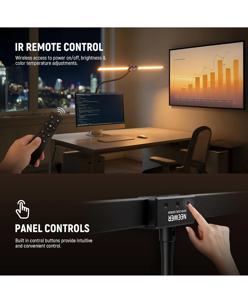 Neewer CRI80 Vlog Monitor with 20W, 2200lux, CRI80