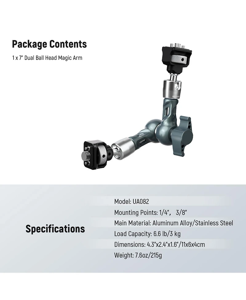 Neewer UA082 Camera Mounting Accessory with 6.6 lbs for SmallRig Cage Rig