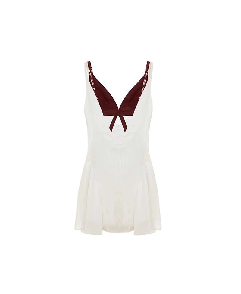 Pcfg Women's The Broderie Anglaise Satin Dress