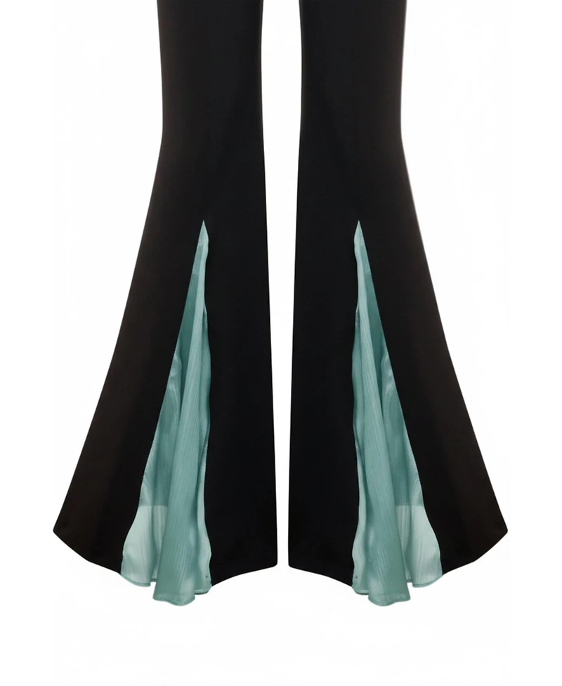 Pcfg Women's The Party Edit Contrast Chiffon Detail Pants