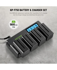 Neewer Np-F750 Led Video Light with 5600mAh for Np-F550/750/770/970 FM500H QM71D QM91D