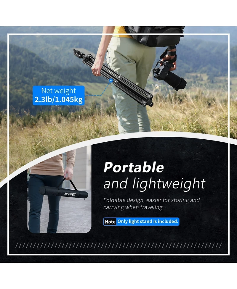 Neewer Photography Light Stand with 6.2feet