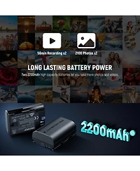 Neewer Lp-E6P Camera Battery and Charging Accessory with 2200mAh for Canon Eos R5II/R5/R6/R7/5DIV/6D/7D/60D/70D/80D/90D