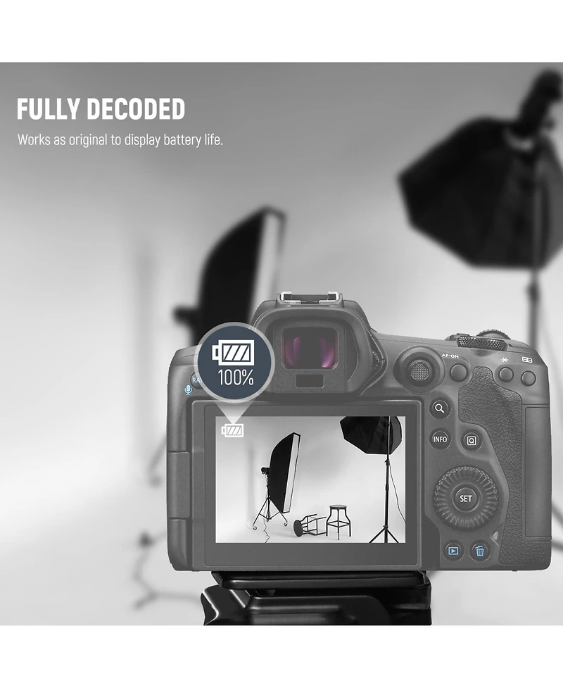 Neewer Lp-E6P Camera Battery and Charging Accessory with 2200mAh for Canon Eos R5 Mark Ii R5 R6 R7