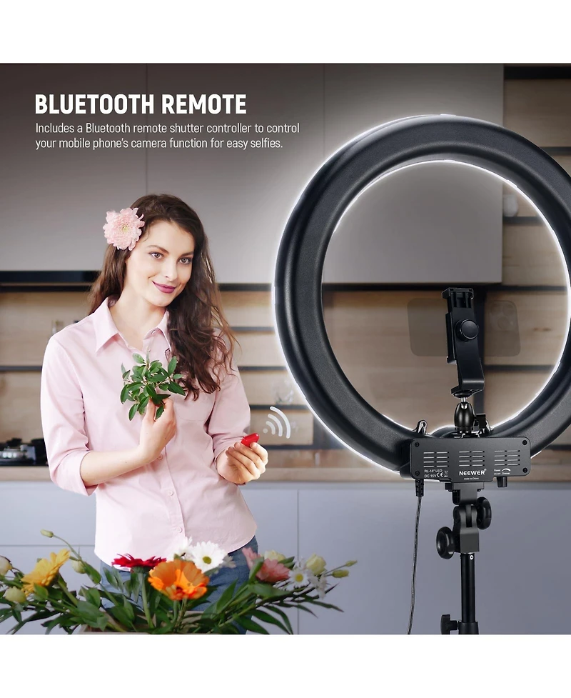 Neewer Rl-18 Ring Light with 18 Inch, 45cm, 58W for select iPhone models