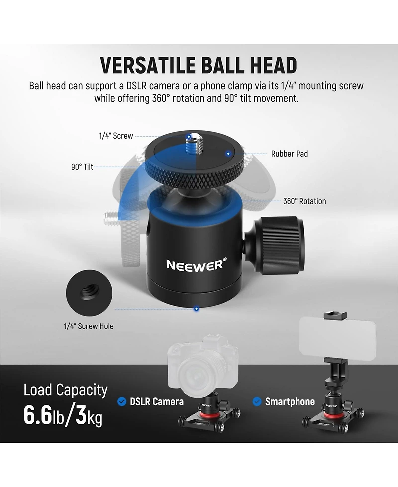 Neewer SD001 Camera Mounting Accessory for select iPhone and Android mobile devices