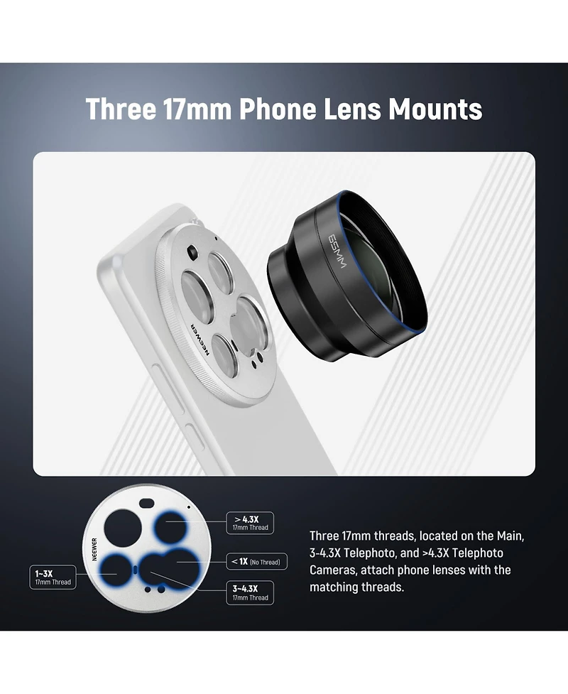 Neewer PA111 Camera Mounting Accessory for Xiaomi 15 Ultra Original Phone Case