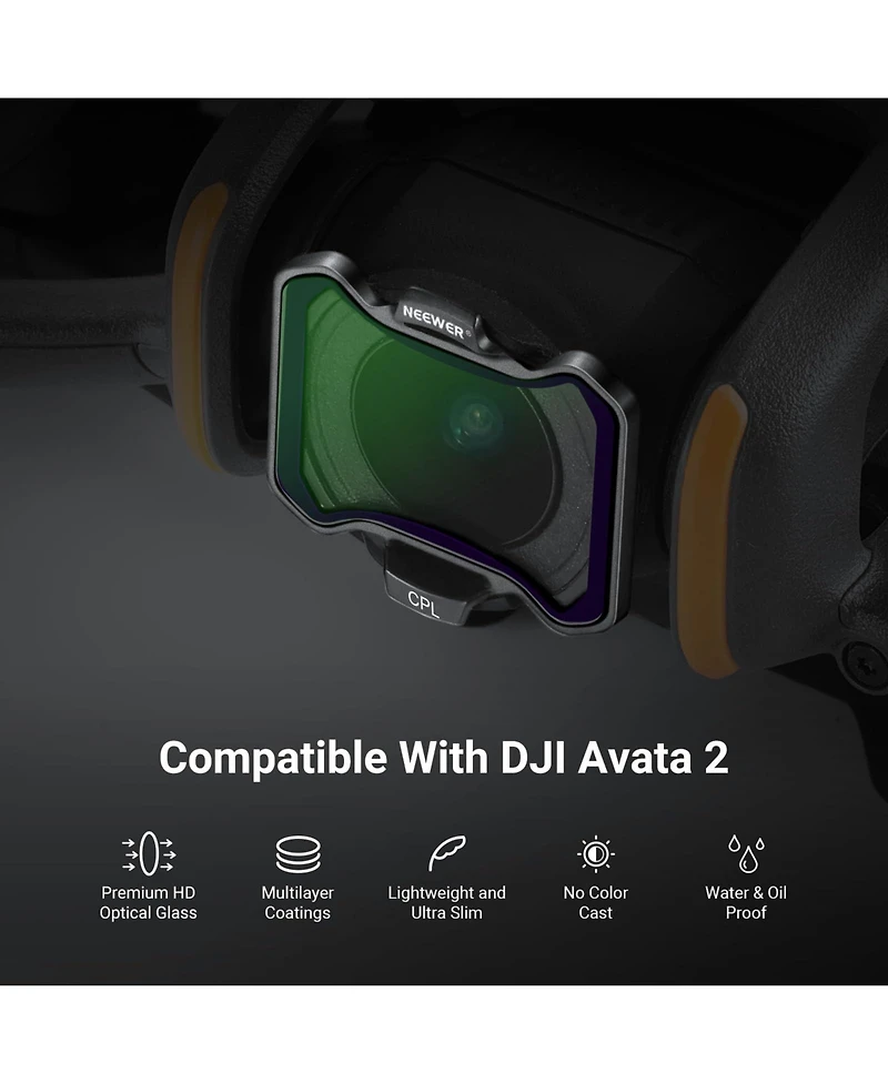 Neewer ND8 Camera Lens Accessory with Cpl, ND8 for Dji Avata 2 Only