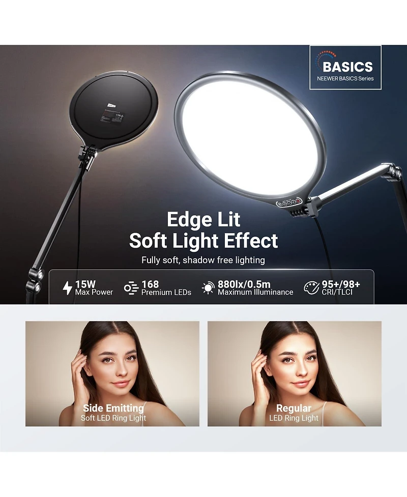 Neewer R10 Ring Light with 15W, 6500K