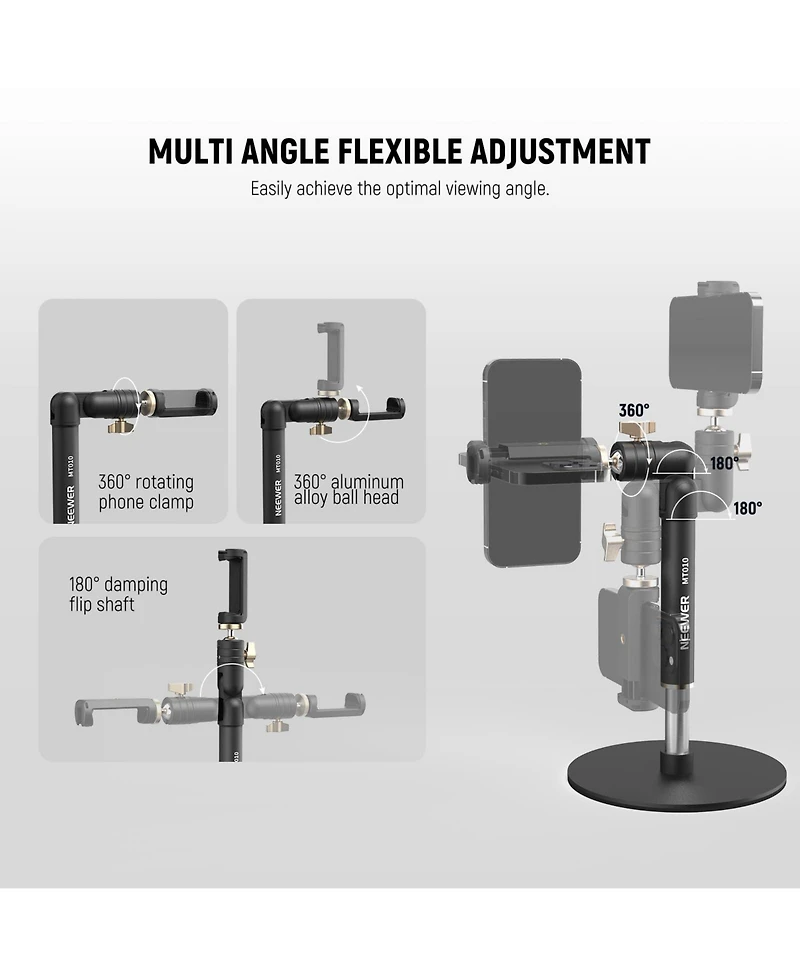 Neewer MT010 Camera Mounting Accessory for select iPhone and Android mobile devices