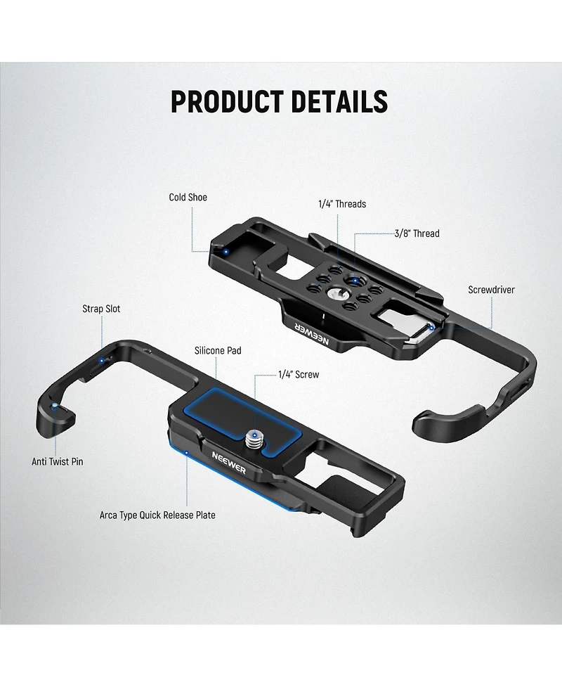 Neewer A7R Camera Mounting Accessory for Sony Alpha Dji RS2 RSC2 RS3 Pro Gimbal