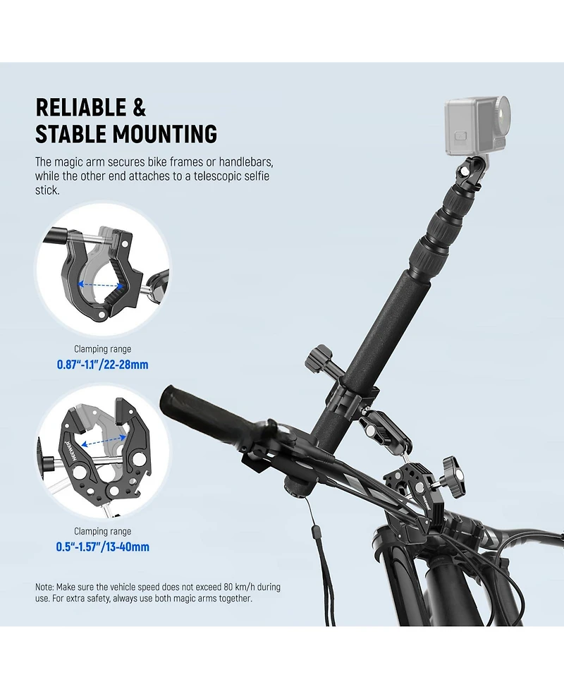 Neewer Gp-30 Camera Mounting Accessory for select GoPro, Dji and Insta360 action cameras