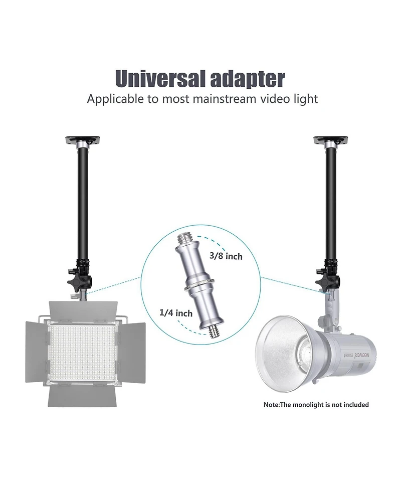 Neewer Camera Mounting Accessory with 23.6 inches, 4 inch, 8 inch