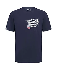 LevelWear Men's Navy Usmnt Focal Blasted T-Shirt