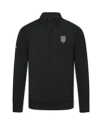LevelWear Men's Usmnt Copper Upright Quarter-Zip Tri-Blend Fleece