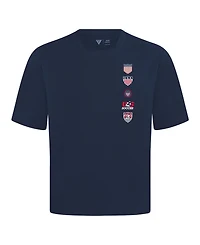 LevelWear Men's Navy Usmnt Luxe Signature Knit Timeline T-Shirt