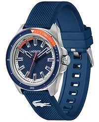 Lacoste Men's Quartz Capbreton Navy Silicone Strap Watch 43mm