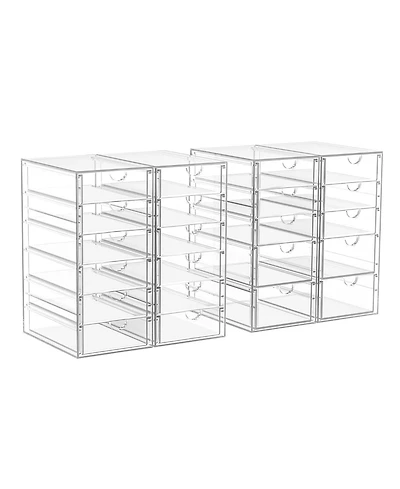 Xdovet 22 Drawers Plastic Stackable Storage Organizer Cabinet
