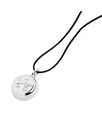 InvisaWear Silver Leather Necklace
