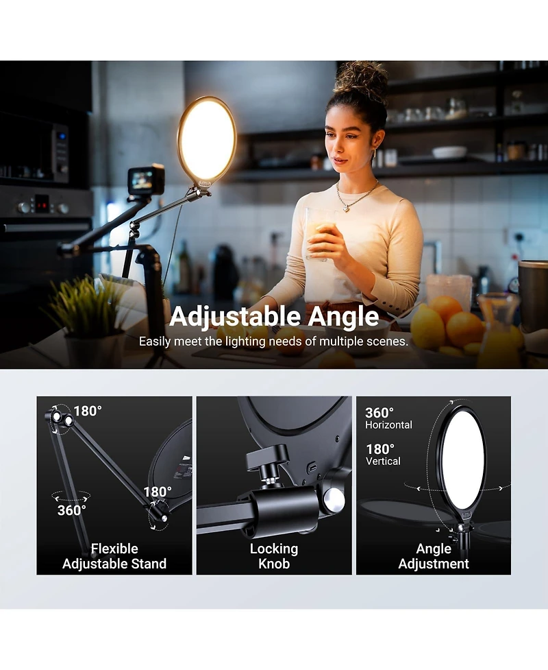 Neewer R10 Ring Light with 15W, 6500K