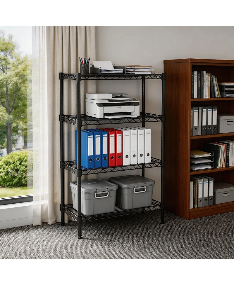 Streamdale Furniture 4-Tier Adjustable Heavy-Duty Metal Storage Rack