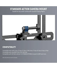 Neewer PA036B Camera Mounting Accessory for select GoPro, Dji and Insta360 action cameras