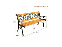 Mondawe Patio Park Garden Porch Chair Bench