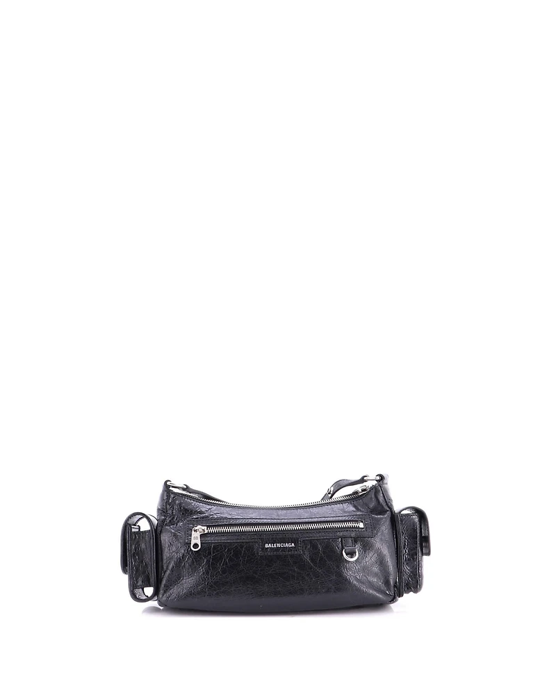 Pre-Owned Balenciaga Small Superbusy Multi-Pocket Sling Bag Leather