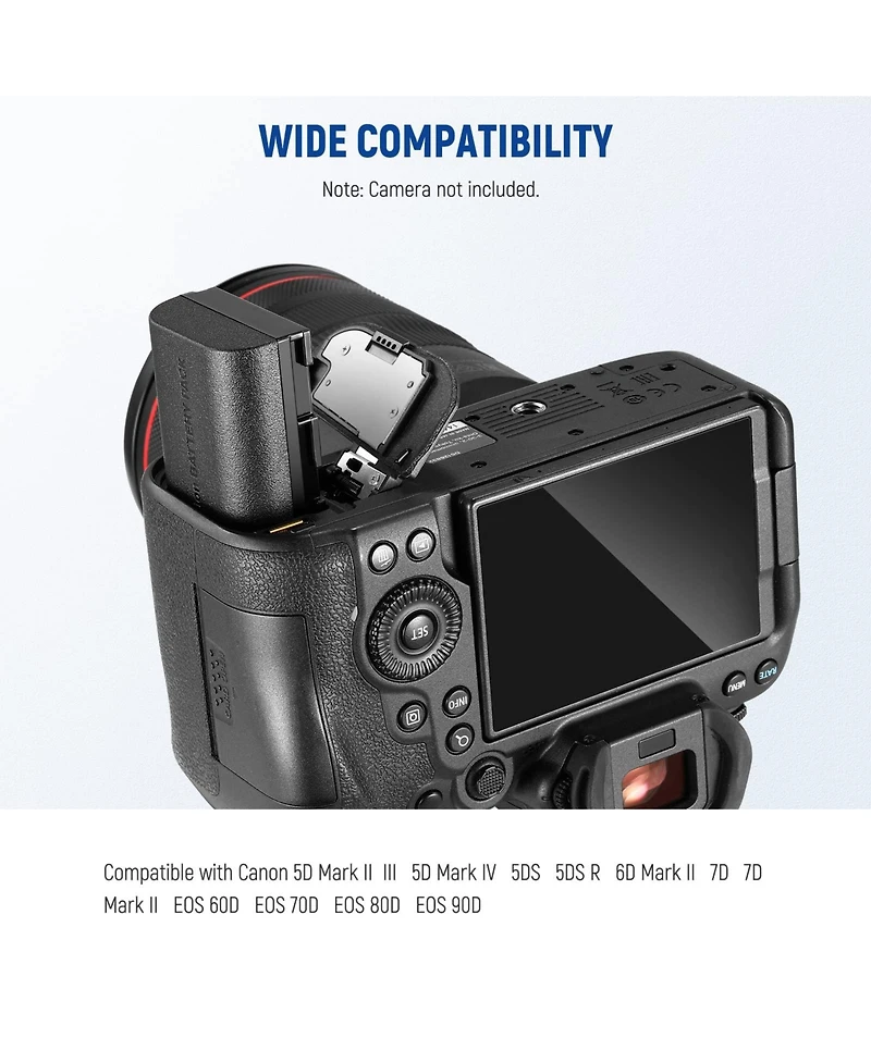 Neewer Lp-E6 Camera Battery and Charging Accessory with 2000 mAh for Canon 5D Mark Ii Iii 5D Mark Iv