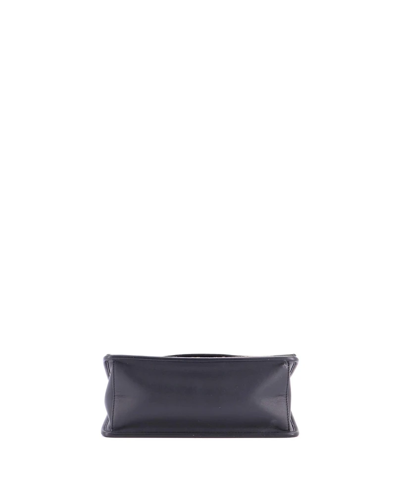 Pre-Owned Fendi Medium Kan I F Shoulder Bag Leather and Zucca Velvet