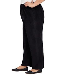 Alfred Dunner Plus Corduroy Elastic Waist Pants