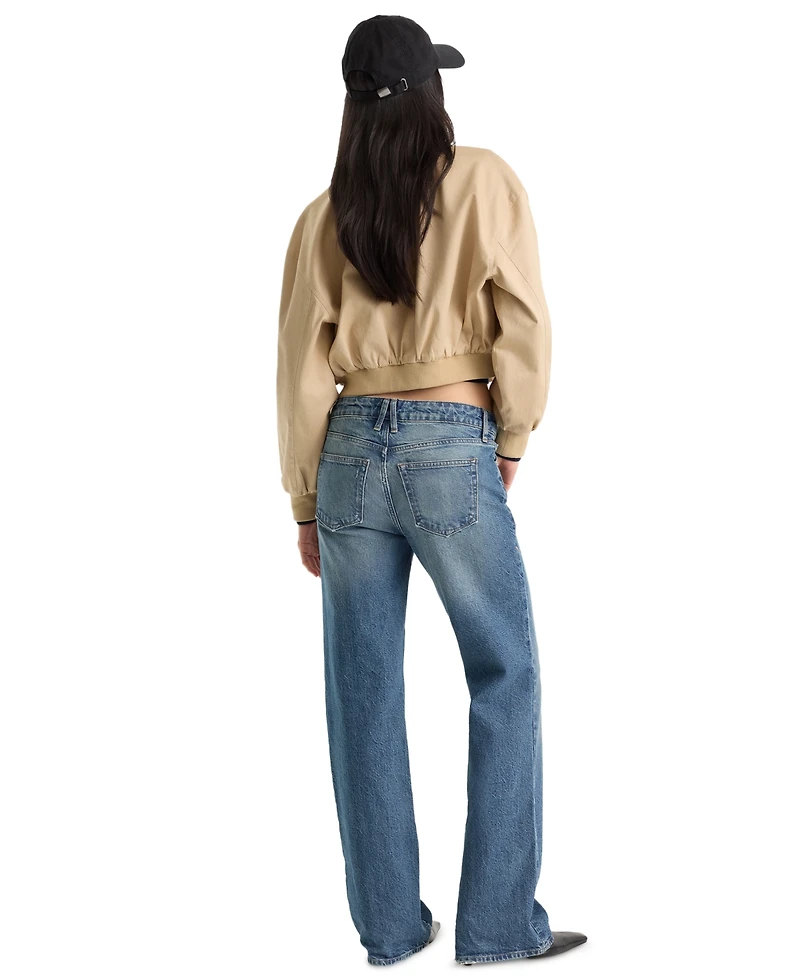 Good American Women's Vintage Low-Rise Bootcut Jeans