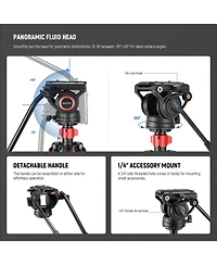 Neewer TP72A Camera Tripod with 13.2lb, 6kg for Dji Rs Gimbal